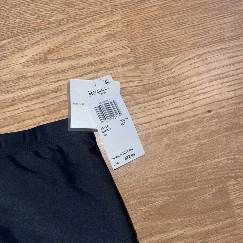 Raisins CurveTrendy Plus Size Bravo Tummy-Control Swim Skirt Size 18W NWT $54 - Picture 4 of 6